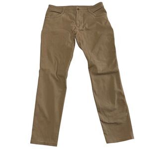 Kuhl Revolt Jean Hiking Pants Khaki Mens 36x32 (Fit 36x30) Outdoor Gorp 5189